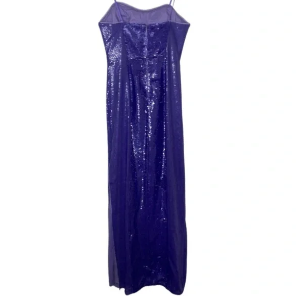 Aidan by Aidan Mattox Strapless Sequin Formal Gown - Picture 7 of 12